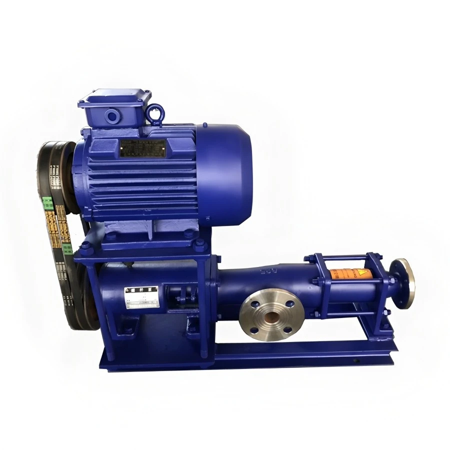 Hopper single screw pump